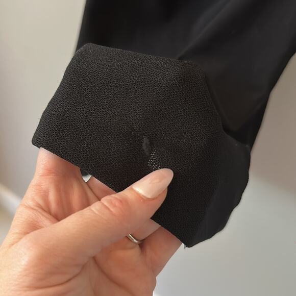 VTG 90s Y2K Femme Lux Black Cut Out Bodycon Mini Dress Size 8 Black - Picture 7 of 8